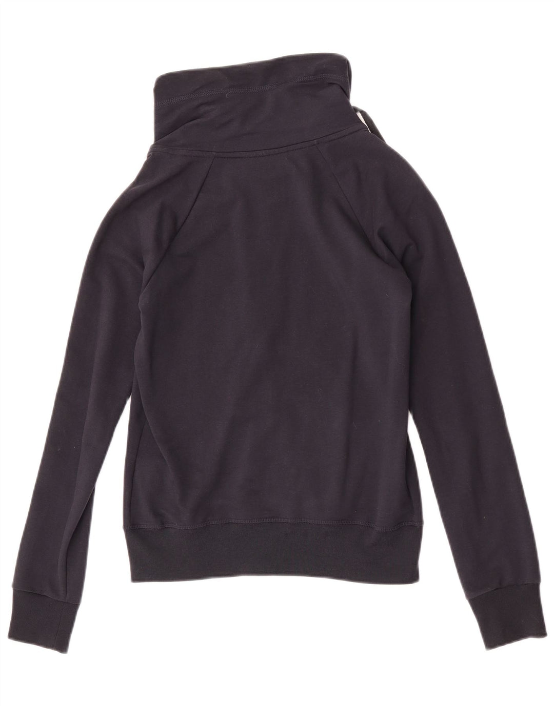 Converse Damen-Trainingsanzug-Oberteiljacke UK 12 Mittelmarineblaue Baumwolle