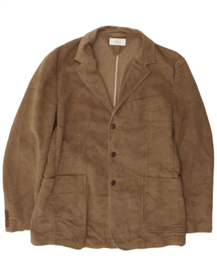 Calvin Klein Jeans Herren 3-Knopf-Blazerjacke UK 38 Mittelbeige