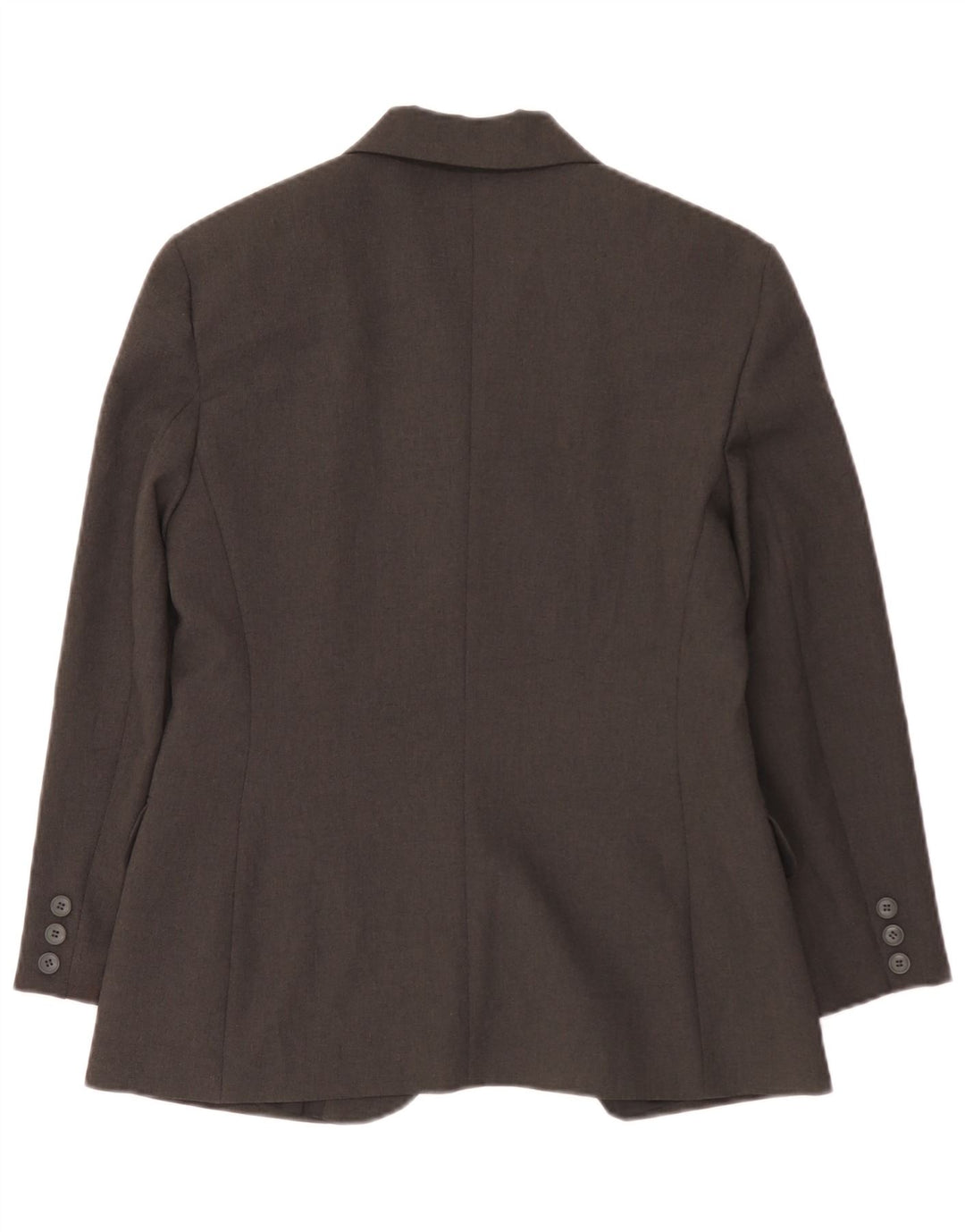 Benetton Damen-Blazerjacke mit 3 Knöpfen, IT 44, mittelgraues Polyester