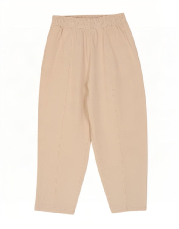 Zara Damen-Trainingshose mit lockerer Passform, UK 12, mittelweiße Baumwolle