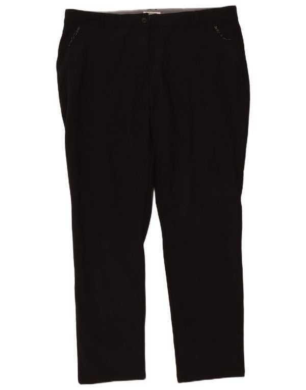 Mountain Warehouse Gerade Chino-Hose für Damen, UK 18, XL, W38, L30, Schwarz