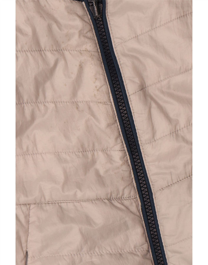 Timberland Herren Wattierte Weste UK 38 Mittelweißes Colourblock-Polyester