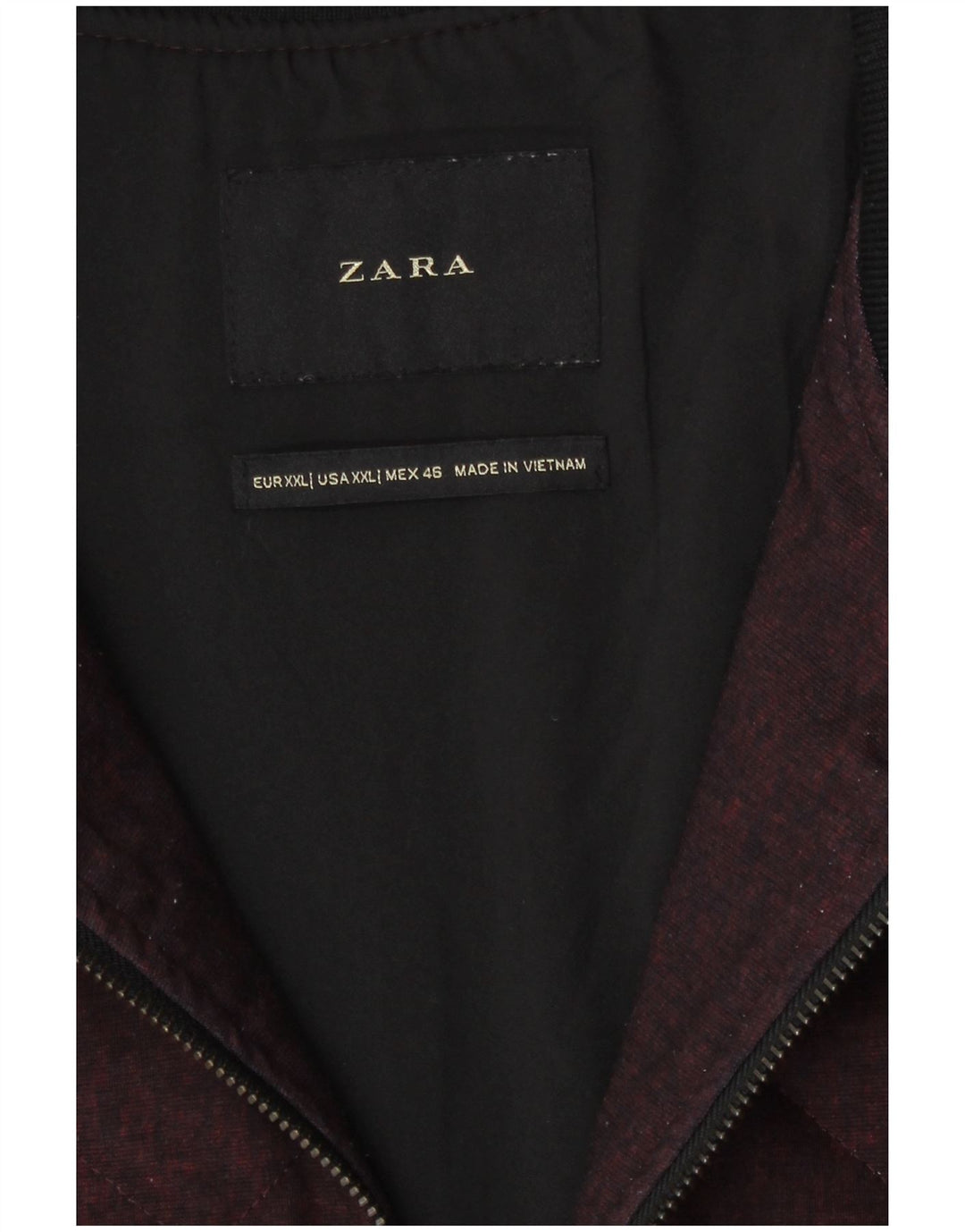 Zara Herren Steppbomberjacke UK 44 2XL Burgund