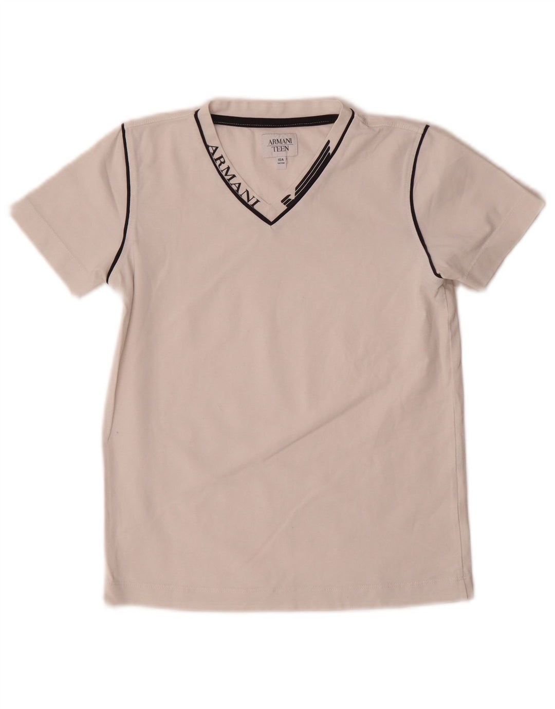 Armani Jungen T-Shirt mit Grafik, 9–10 Jahre, Weiß