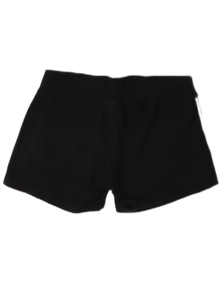 Adidas Damen Sportshorts UK 14 Medium Schwarz Baumwolle