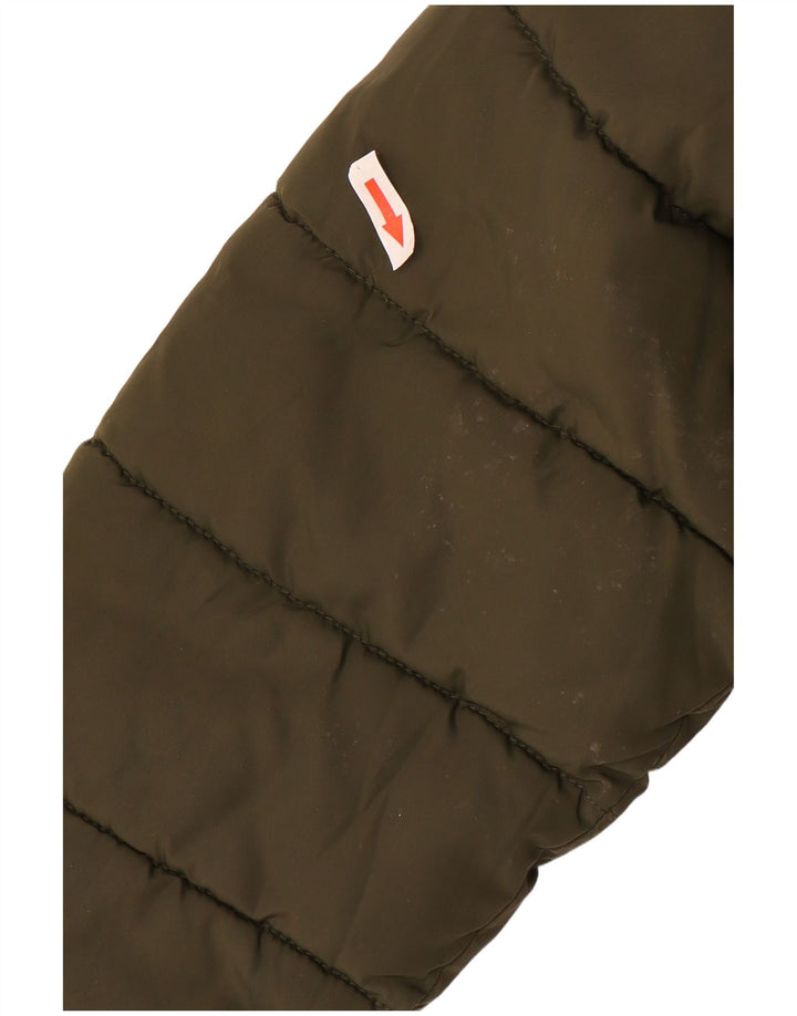 Mountain Warehouse Wattierte Jacke mit Kapuze für Mädchen, 12–13 Jahre, Khaki, Polyester