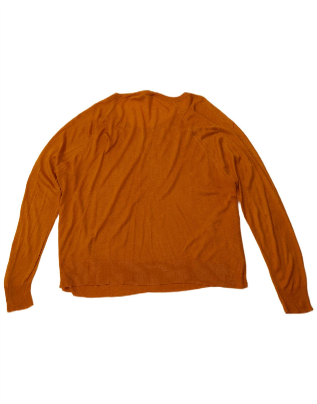 ZARA Damen-Pullover mit U-Boot-Ausschnitt, Gr. 18, XL, Orange, Synthetik