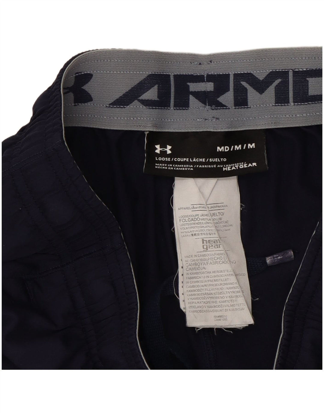 Under Armour Herren Heat Gear Sportshorts Medium Marineblau Polyester