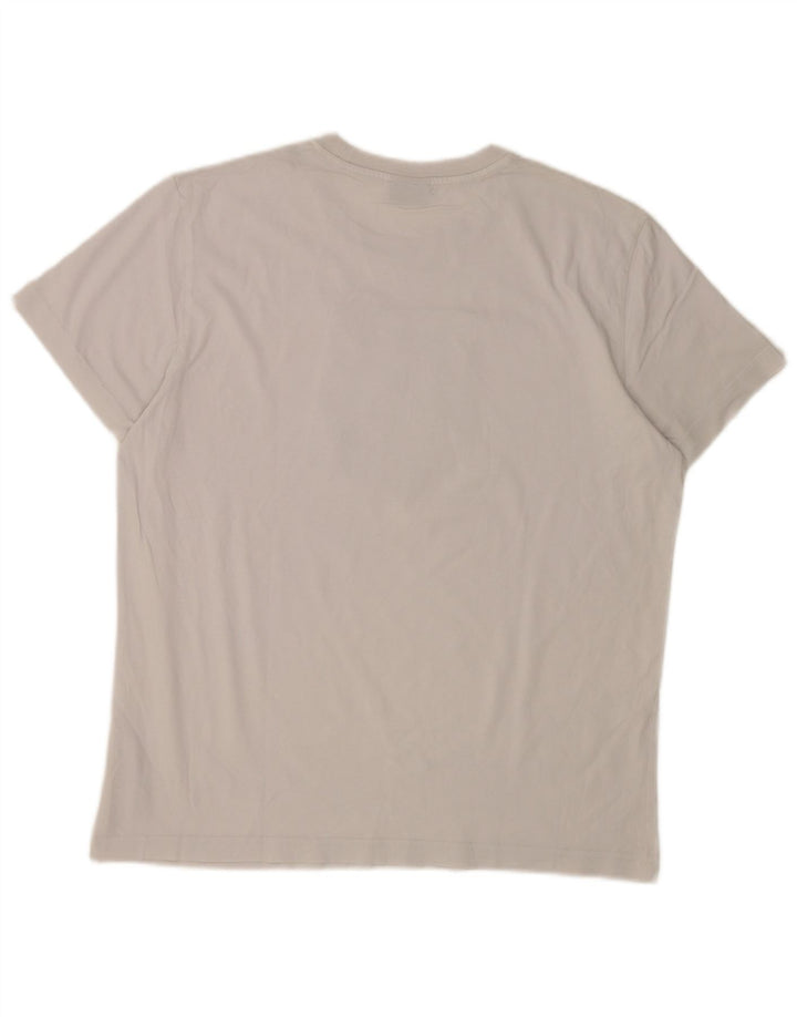 Diesel Herren Grafik-T-Shirt-Oberteil XL aus weißer Baumwolle