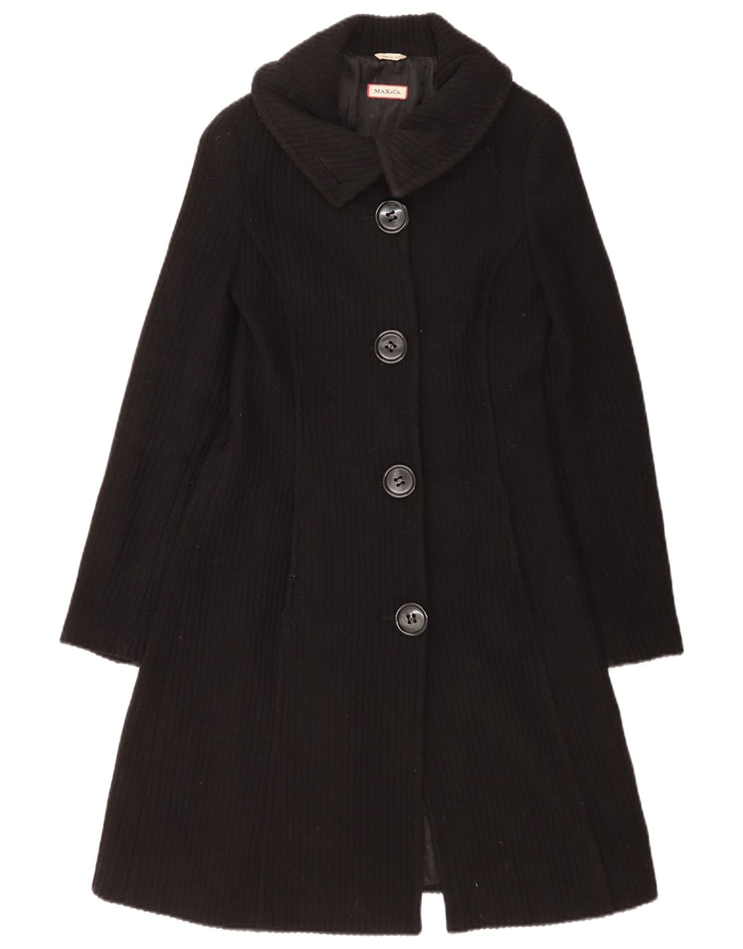 Max & Co. Damen Mantel UK 12 Medium Schwarz