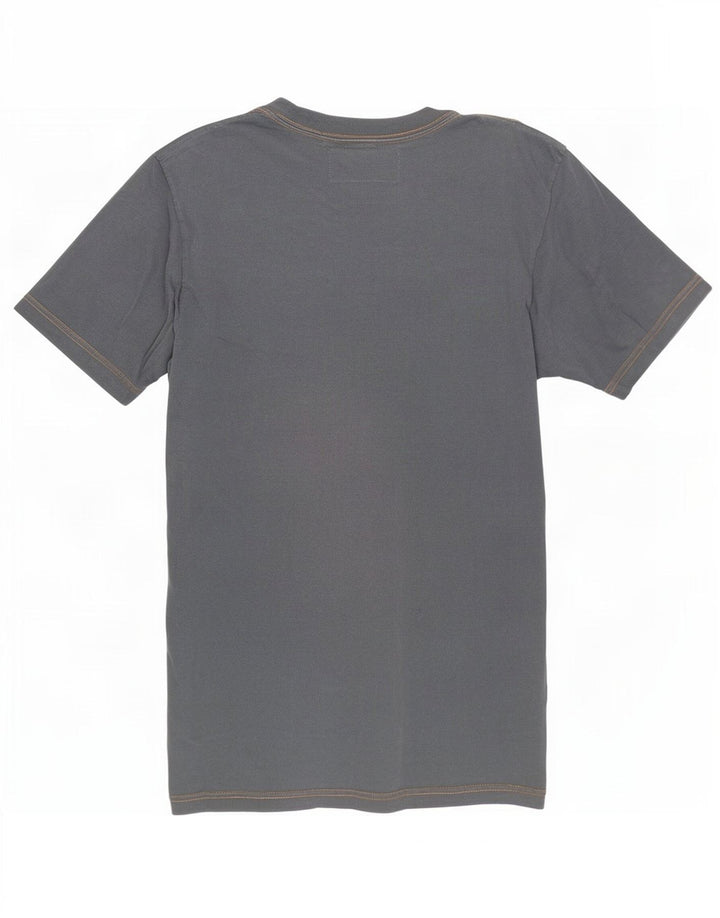 Napapijri Herren-T-Shirt mit Grafik, Größe L, aus grauer Baumwolle