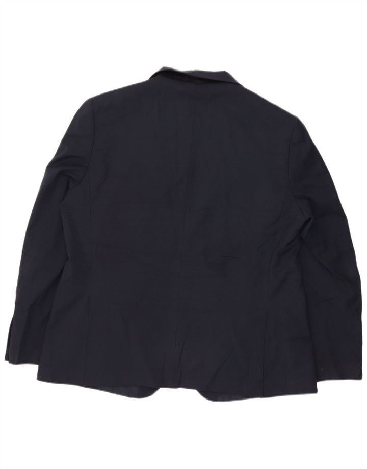 Marks & Spencer Herren-Blazer mit 2 Knöpfen, UK 46 3XL, Marineblau, Polyester