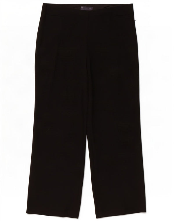 Marks & Spencer Damen Gerade Freizeithose UK 16 Large W34 L30 Schwarz