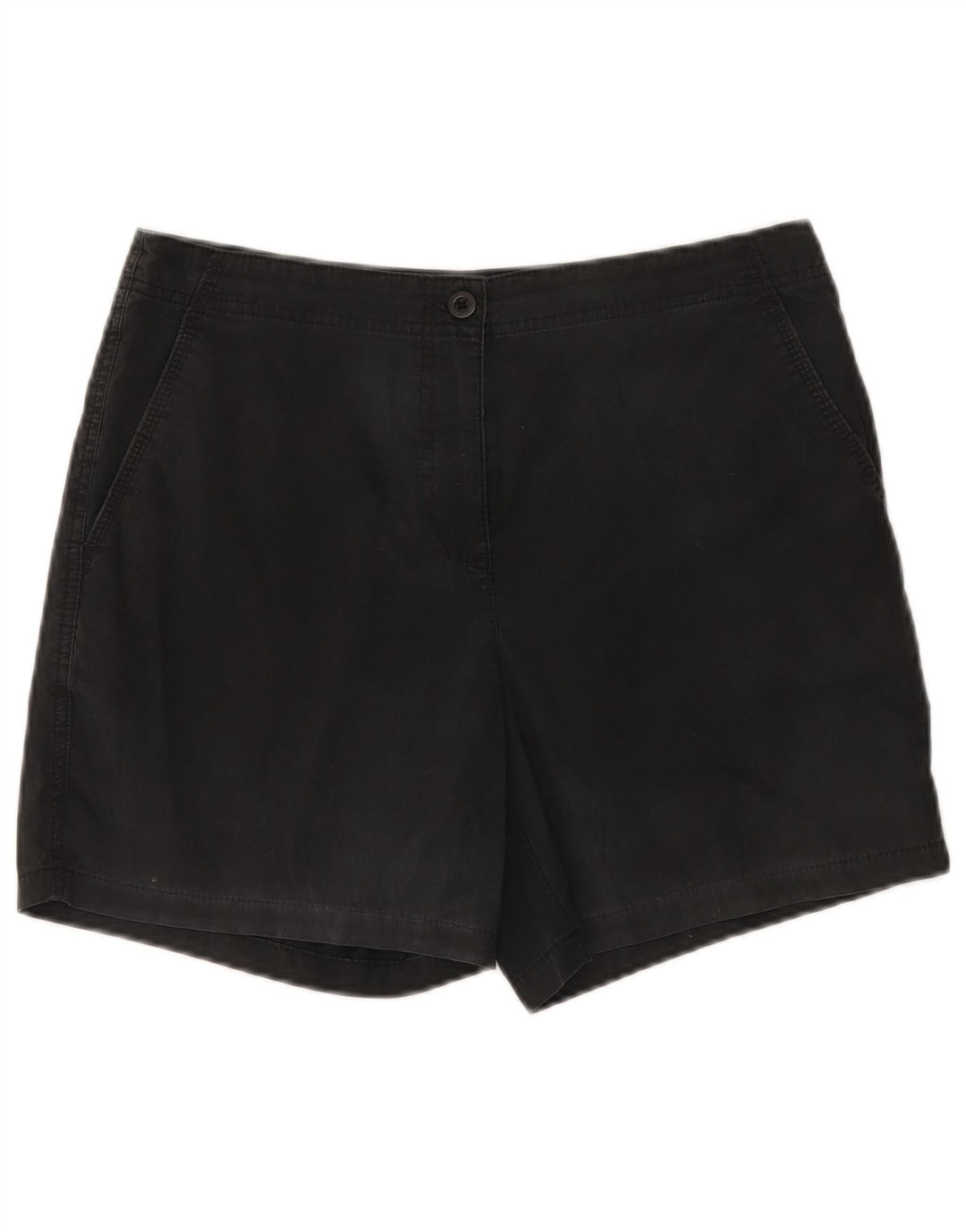 Marks & Spencer Damen Chinoshorts UK 12 Medium W32 Schwarze Baumwolle