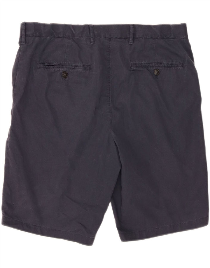 Marks & Spencer Herren-Chinoshorts W34, Größe L, Marineblau, Baumwolle