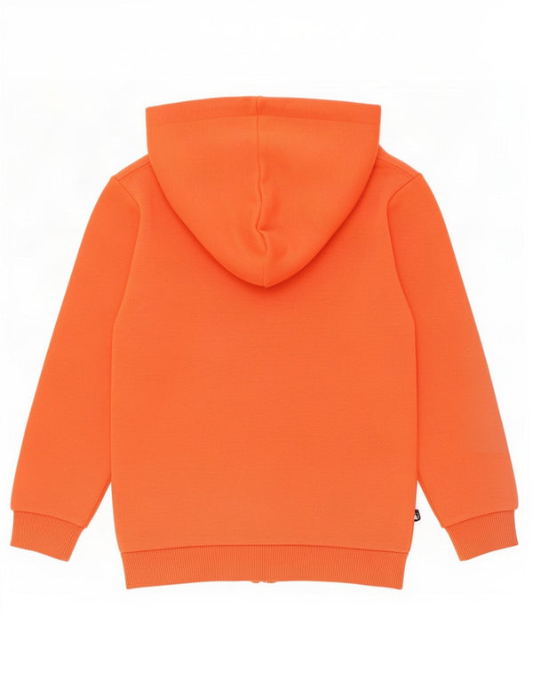 Puma Jungen Graphic Zip Hoodie Pullover 3-4 Jahre Orange Baumwolle