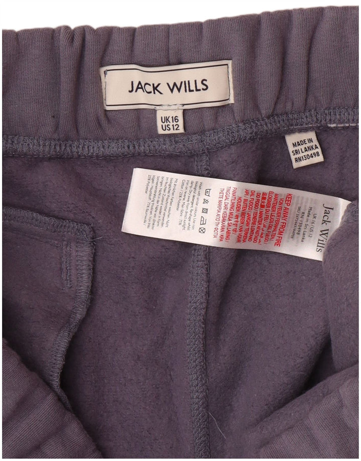 JACK WILLS Damen-Trainingshose, Jogginghose, Größe 40, Größe L, Lila, Baumwolle
