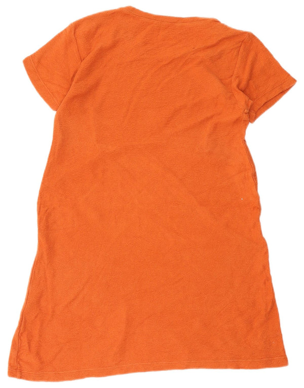 Zara Damen Trafaluc A-Linien-Kleid UK 10 Small Orange