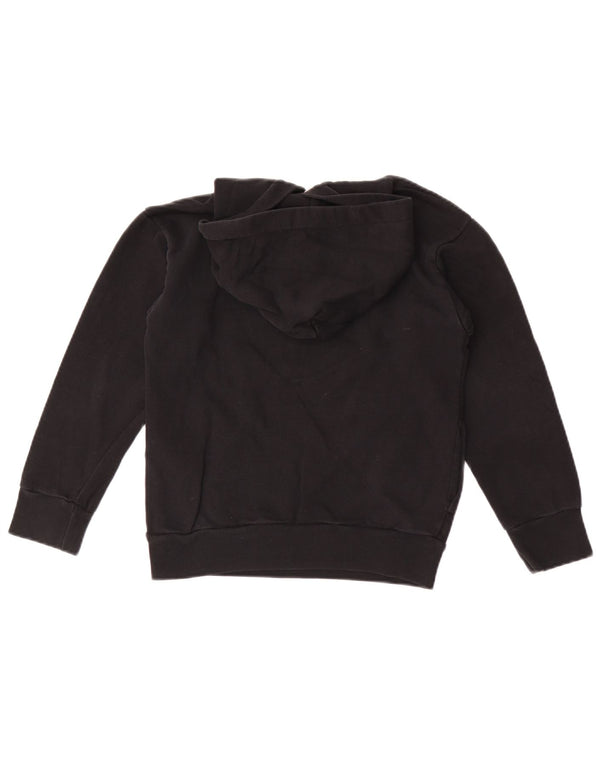 Diesel Jungen-Kapuzenpullover mit Grafik, 9–10 Jahre, schwarze Baumwolle