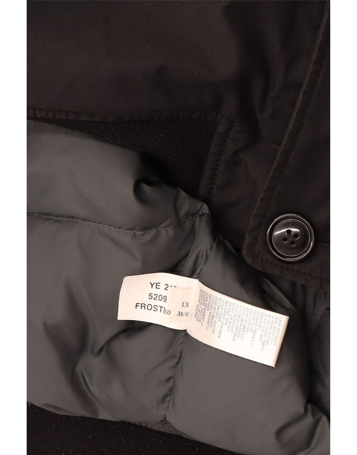 Aigle Herren-Bomberjacke mit Kapuze, UK 38/40, mittelschwarze Baumwolle