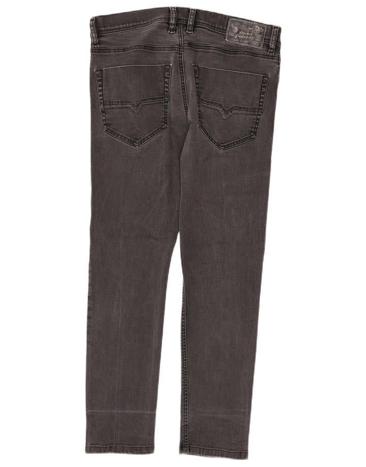 Diesel Herren Slim Jeans W30 L27 Graue Baumwolle