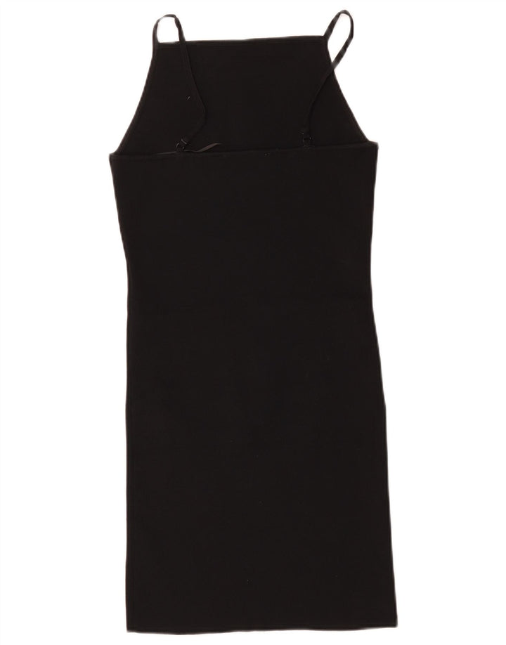 Zara Damen Slip Dress UK 8 Small Schwarz