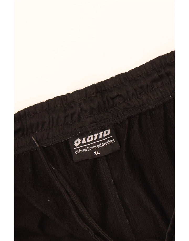 LOTTO Mens Tracksuit Trousers Joggers XL  Black Vintage Lotto and Second-Hand Lotto from Messina Hembry 