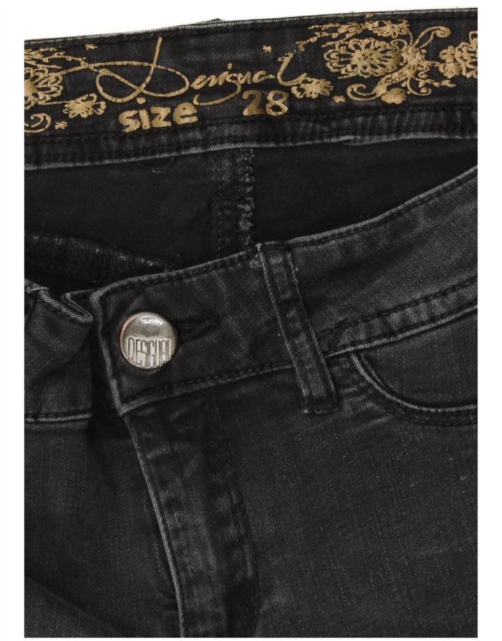 Desigual Damen Skinny Jeans W28 L32 Grau