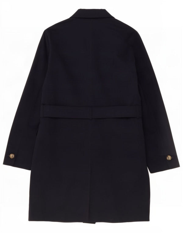 Marks & Spencer Damenmantel UK 10 Small Marineblau Polyester