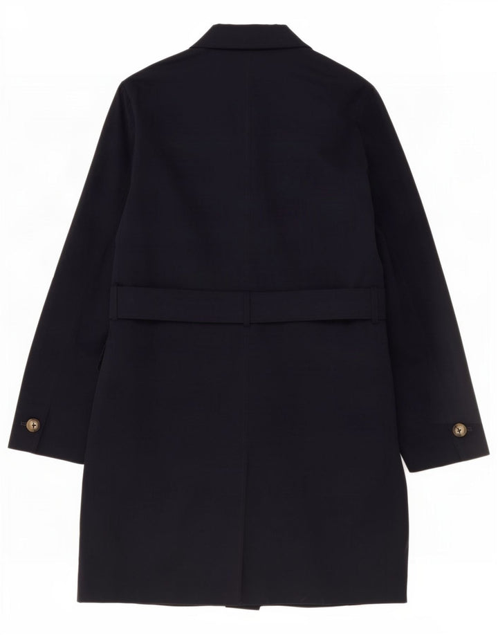 Marks & Spencer Damenmantel UK 10 Small Marineblau Polyester