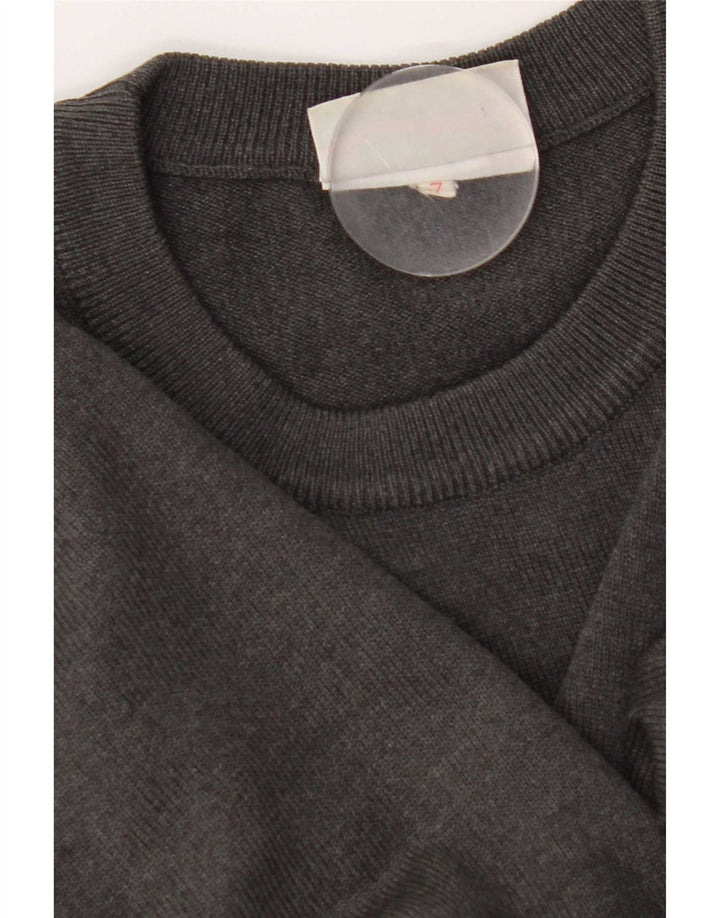 Lacoste Herren-Pullover mit Rundhalsausschnitt, XL, graue Wolle