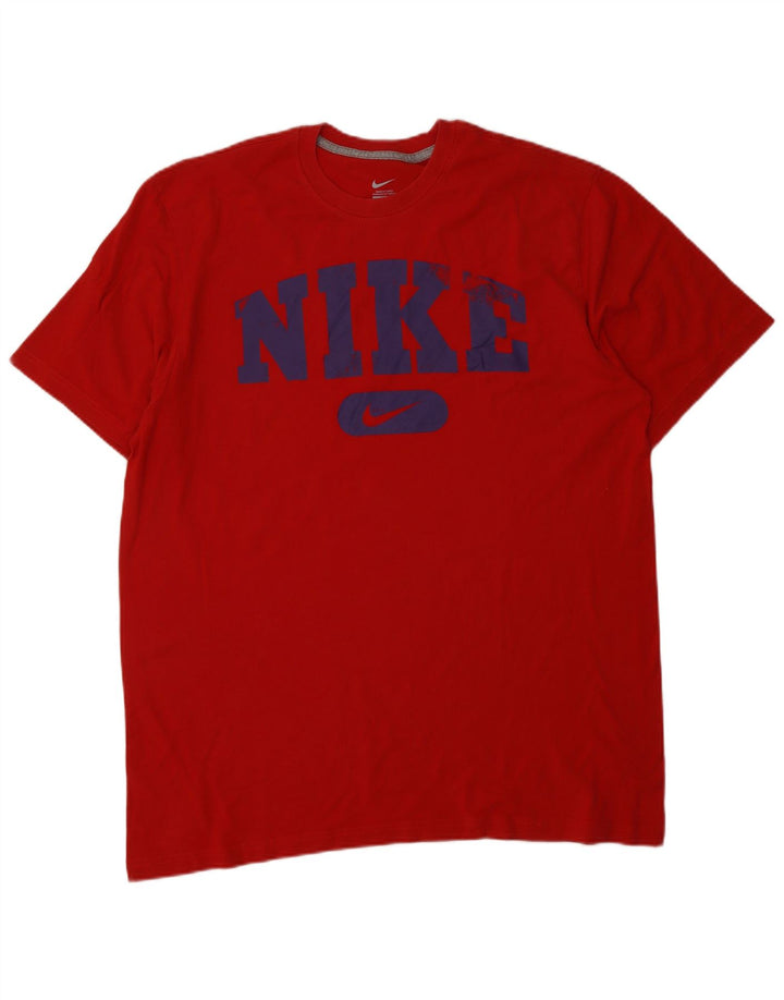 NIKE Herren Grafik T-Shirt Top XL Rot