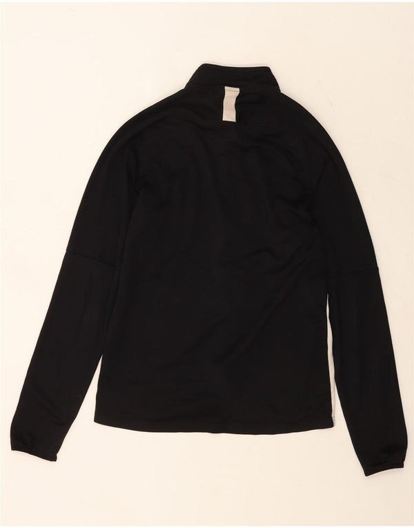 Nike Herren-Dri-Fit-Trainingsanzug-Top-Jacke, mittelschwarzes Farbblock-Polyester