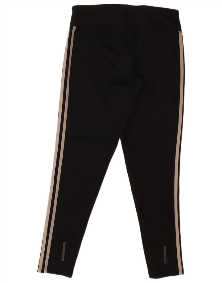 Adidas Damen Climalite Leggings UK 12/14 Medium Schwarz Polyester