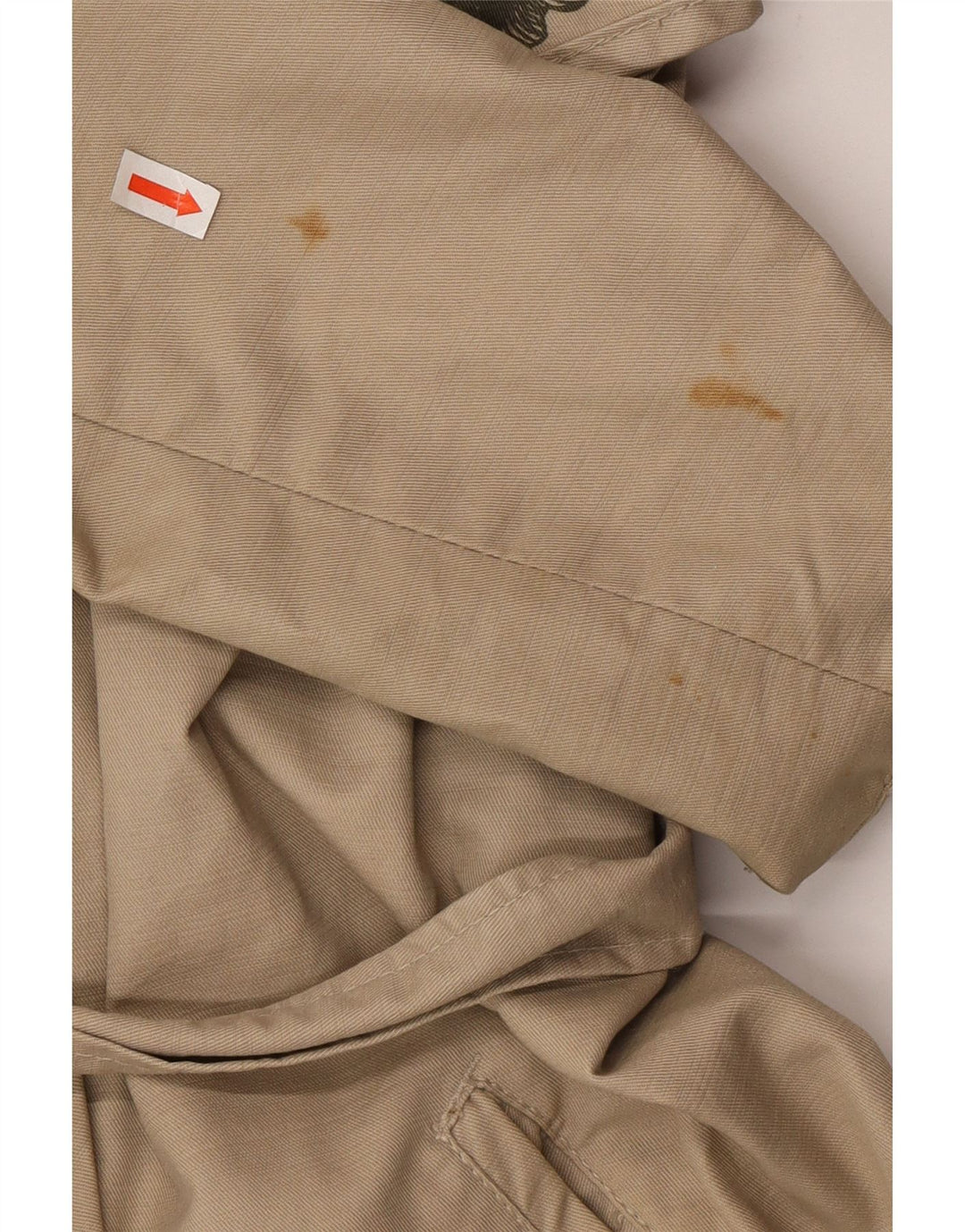 Desigual Damen Zweireihiger Trenchcoat EU 38 Mittelbeige mit Blumenmuster