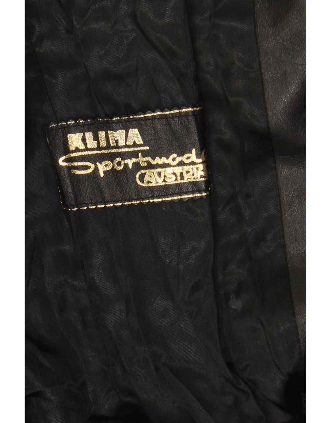 Klima Damen Ledermantel UK 10 Small Schwarz