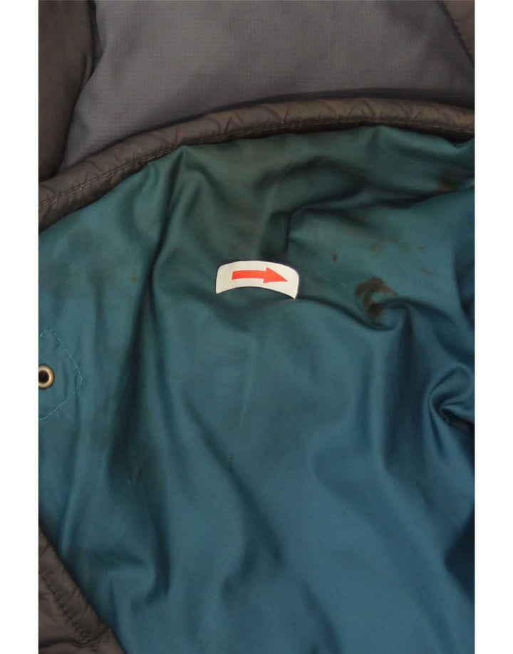 The North Face Herren Wattierte Jacke UK 38 Mittelgraues Colourblock-Nylon