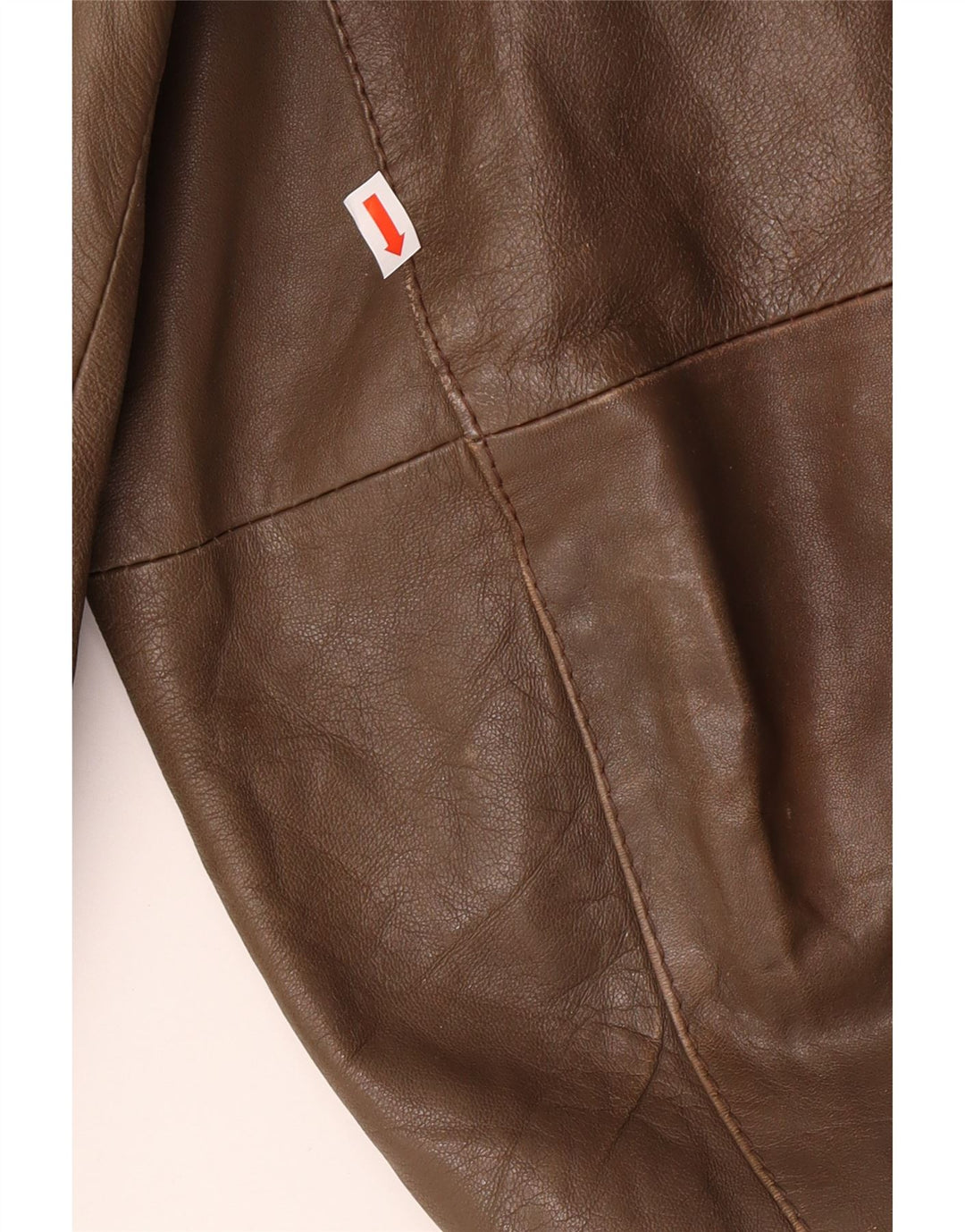 VINTAGE Herren Lederjacke IT 54 2XL Braun