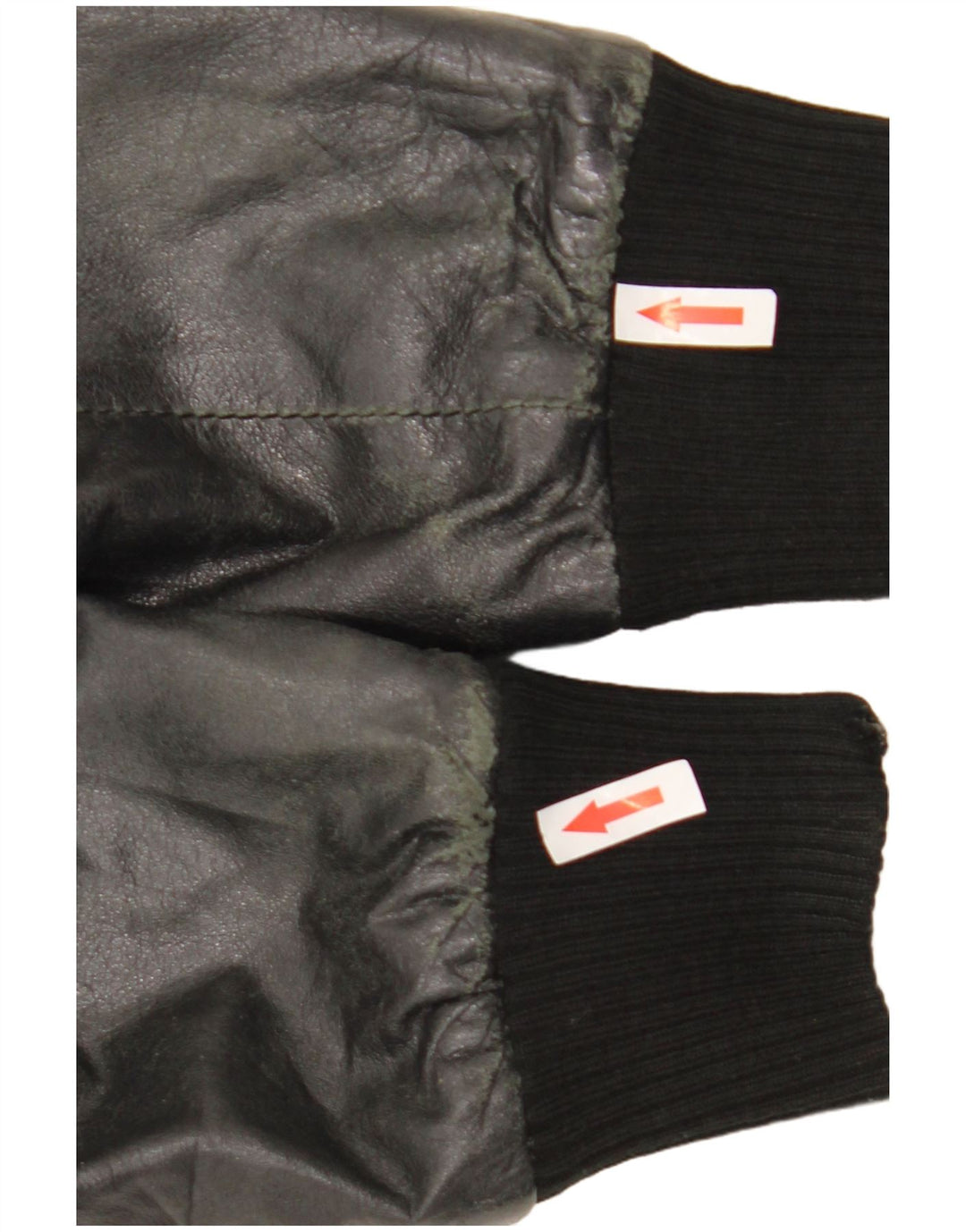 Sasch Damen Crop Lederjacke UK 14 Medium Schwarz