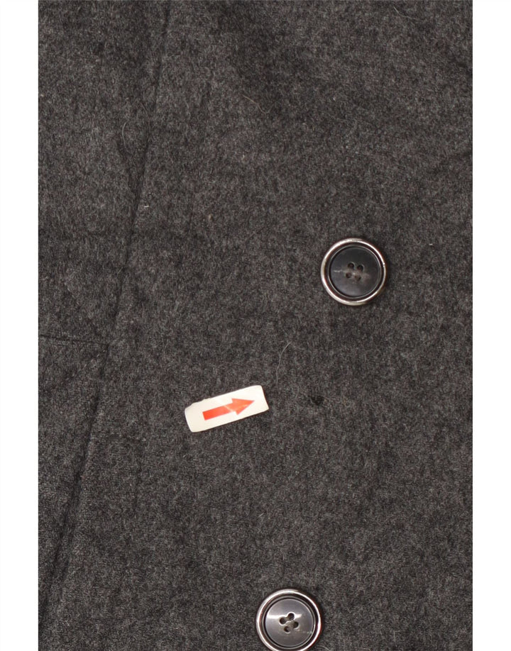 Hobbs Damen Pea Coat UK 12 Mittelgraue Wolle