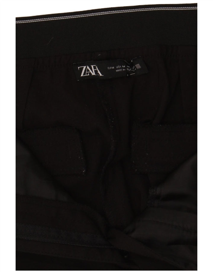 Zara Slim Chino-Hose für Damen, Größe M, W28, L27, Schwarz