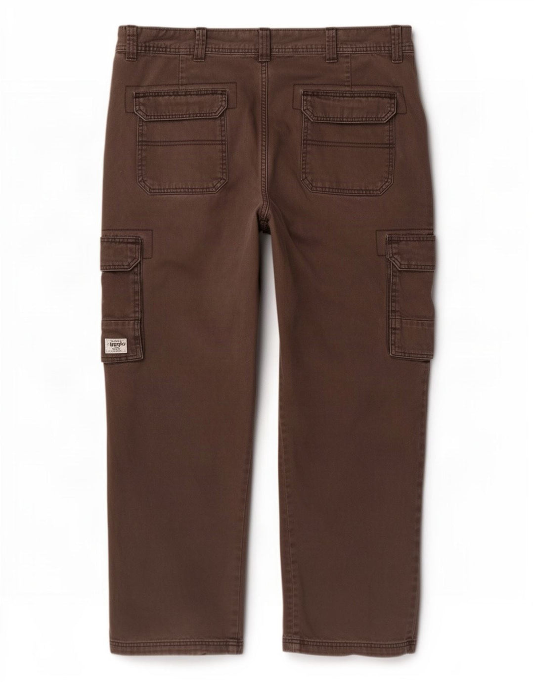Wrangler Herren gerade Cargohose W38 L29 braune Baumwolle