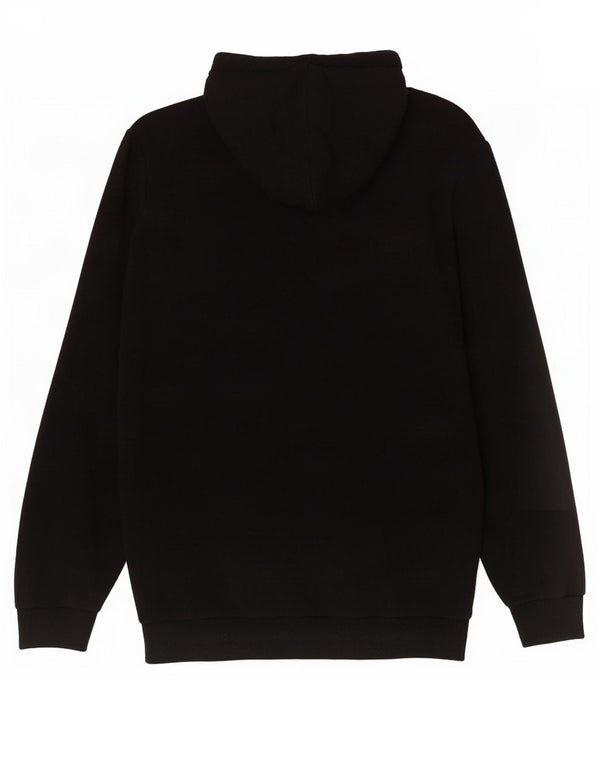 Puma Herren Grafik-Hoodie-Pullover aus mittelschwarzer Baumwolle