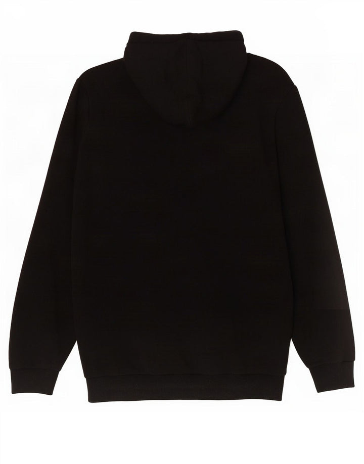 Puma Herren Grafik-Hoodie-Pullover aus mittelschwarzer Baumwolle
