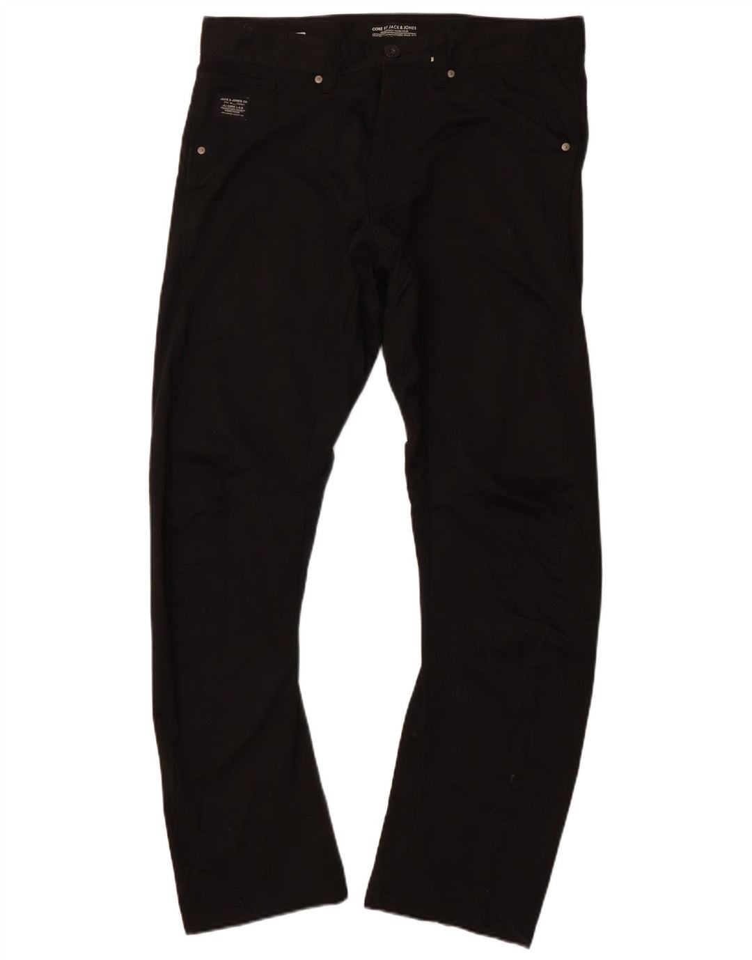 JACK & JONES Herren Banana Slim Freizeithose W34 L32 Schwarz Baumwolle