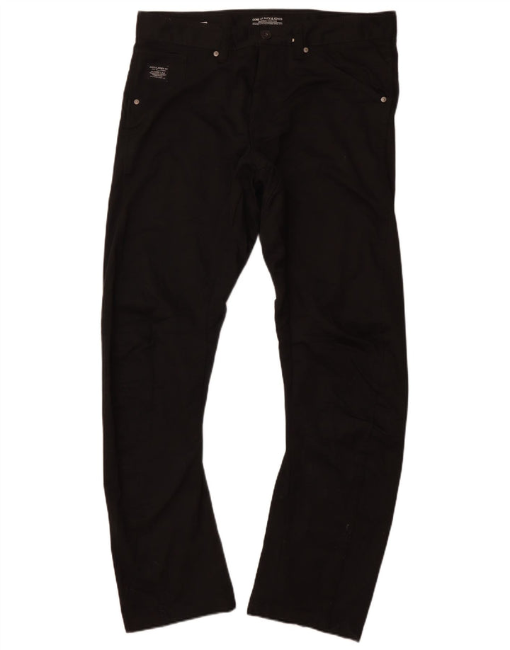 JACK & JONES Herren Banana Slim Freizeithose W34 L32 Schwarz Baumwolle