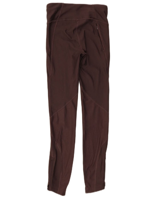 Under Armour Damen Heat Gear Leggings UK 4 XS Braun Polyester