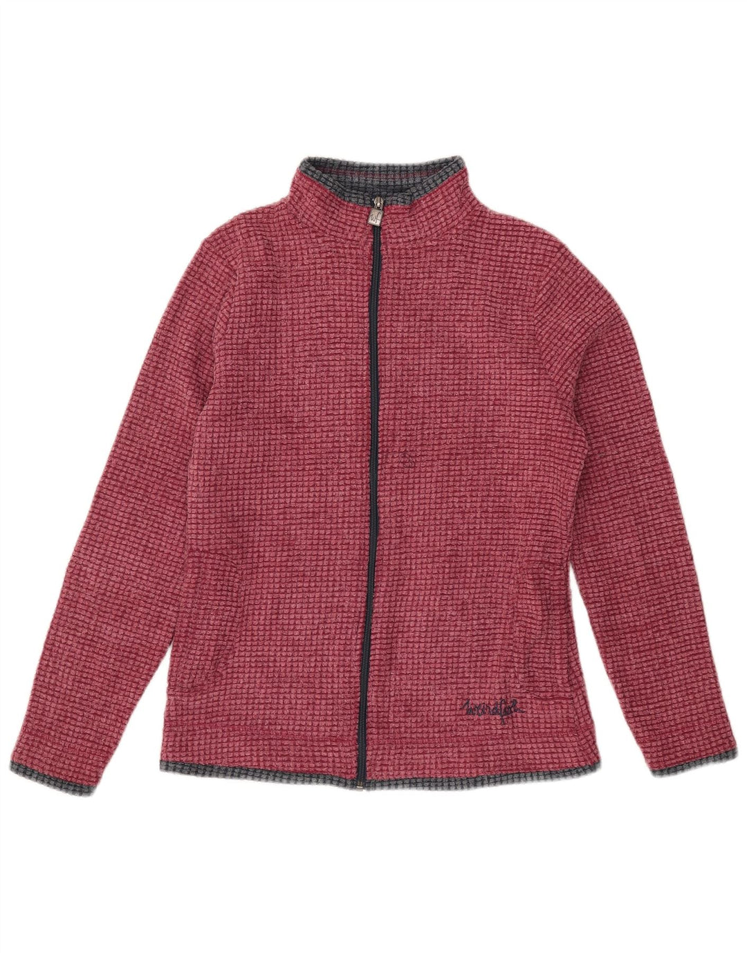Weird Fish Damen Fleecejacke UK 8 Small Burgunderrot Polyester