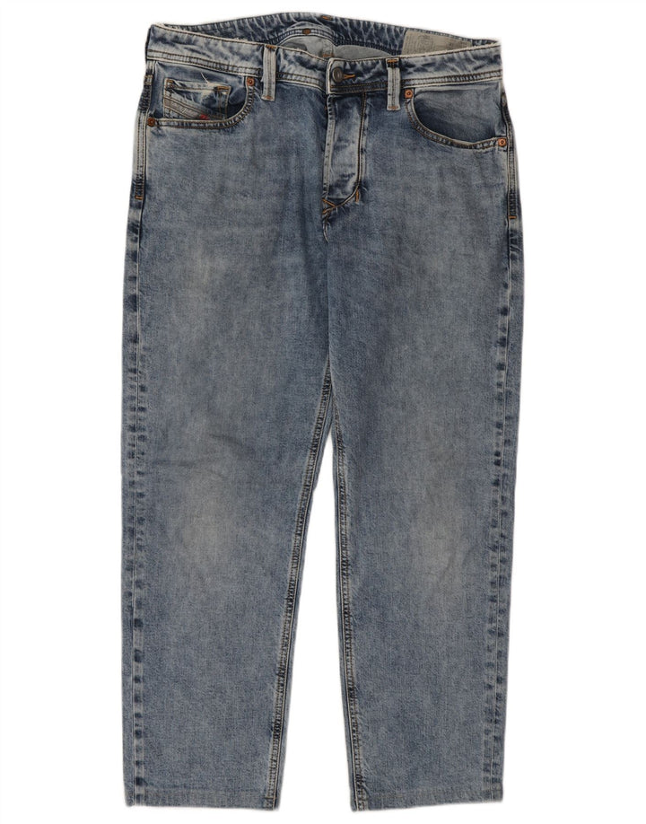 Diesel Herren Straight Jeans W31 L27 Blaue Baumwolle