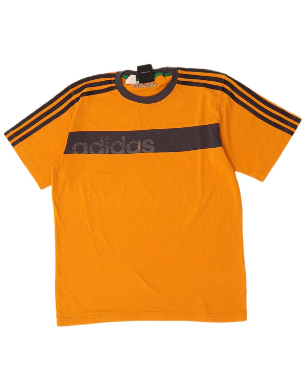 Adidas T-Shirt mit Grafik für Jungen, 13–14 Jahre, Orange, Colourblock-Baumwolle
